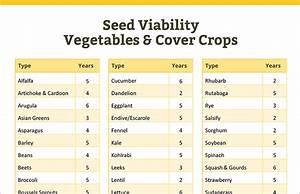 How Long Do Seeds Last Complete Viability Guide Free Chart