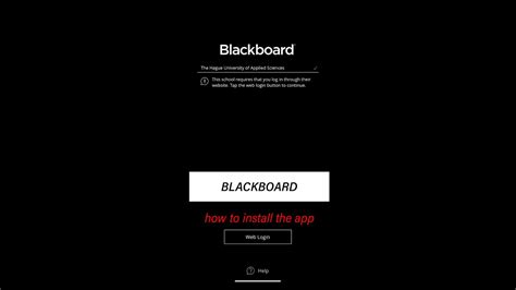 Blackboard App How To Install The App Youtube