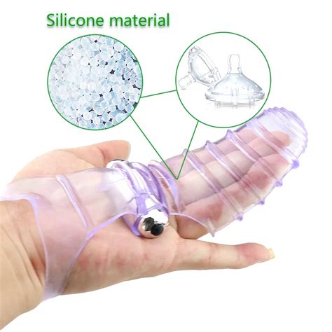 Finger Sleeve Vibrator Female Masturbator G Spot Massage Clit Stimulate