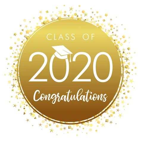 Graduating Class 2020 Vector Illustration Class Academic Cap