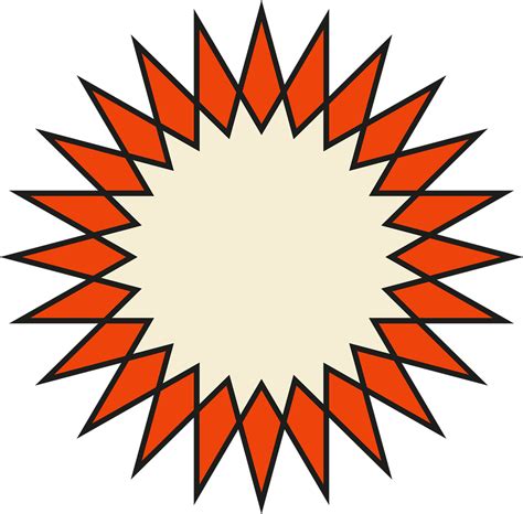 Star Burst Geometric Free Vector Graphic On Pixabay