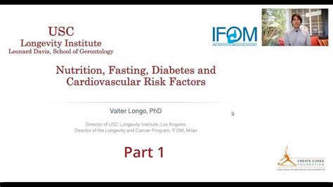 Nutrition Fasting Diabetes And Cardiovascular Risk Factors” Valter