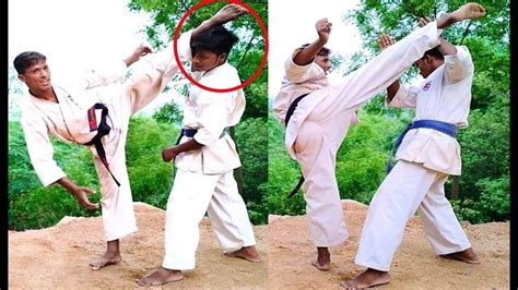 How To Self Defense If Enemies Kick In Front Shahabuddin Karate🔥 Youtube