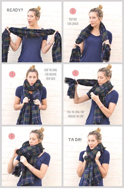 How To Tie A Chunky Scarf How To Wear A Blanket Scarf Ways To Wear A Scarf Scarf Styles