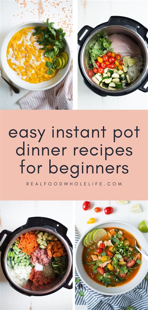 Having owned and use an instant pot for a few years now, i have a few meals that i love to make at home, as well as on the road. Easy Weeknight Dinner Instant Pot Recipes for Beginners ...