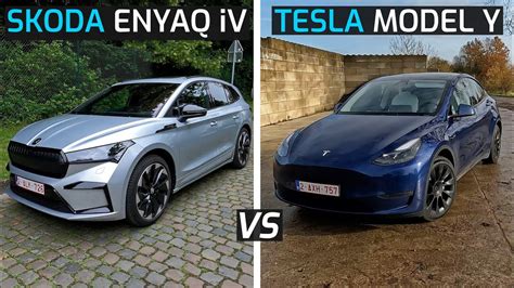 Tesla Model Y Vs Skoda Enyaq Iv I Pov Test Drive Comparison Youtube