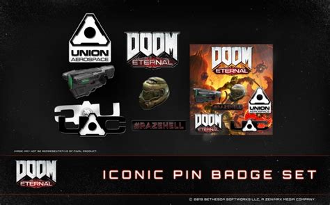 Exclusive Doom Pin Badge Set At Mighty Ape Australia