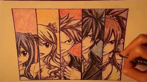 How To Draw Team Fairy Tail Youtube