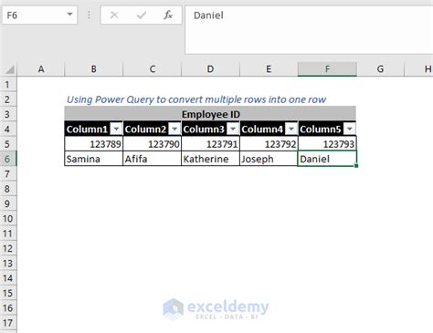 How To Convert Multiple Rows To Single Row In Excel Easiest Methods