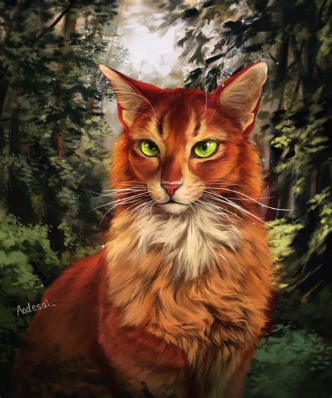 Firestar By Aodesai On Deviantart Warrior Cats Art Warrior Cats