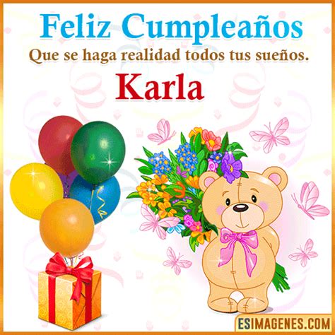 º‿º Feliz Cumpleaños Karla ️ 32 Tarjetas Y 
