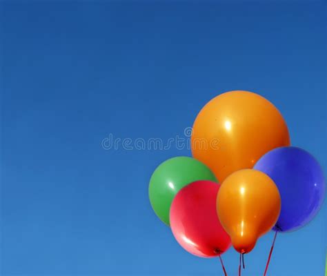 Balloons Floating Upwards Stock Image Image Of Party 18763369