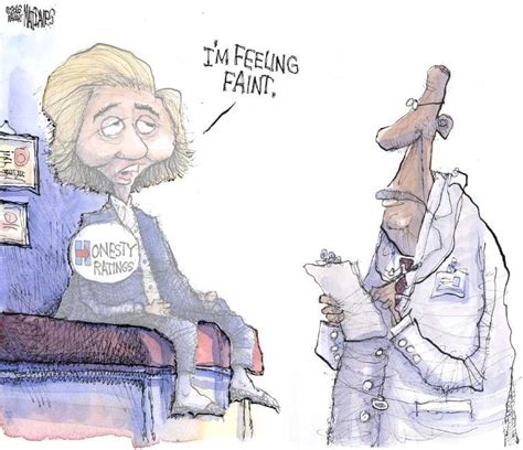 Political Cartoon On Hillary Powering Through By Matt Davies Journal