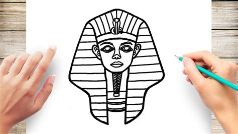 How To Draw An Egyptian King Pharaoh Youtube
