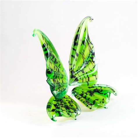 Glass Butterfly Hand Blown Collectible Figurine Art Glass Etsy