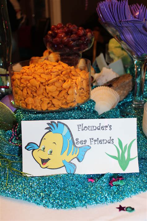 Under The Sea Little Mermaid Party Food Ideas Flounders Friends