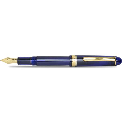 Platinum 3776 Century Chartres Blue Music Nib Fountain Pen Pen
