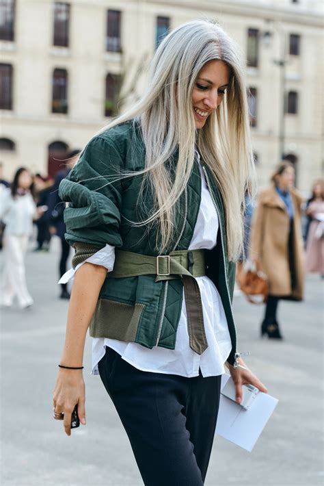 How To Wear A Bomber Jacket Like A Street Style Star Laiamagazine