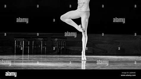 Swan Lake Ballet Closeup Of Ballerinas Dancing Stock Photo Alamy