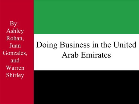 Doing Business In Uae Presentation Ppt