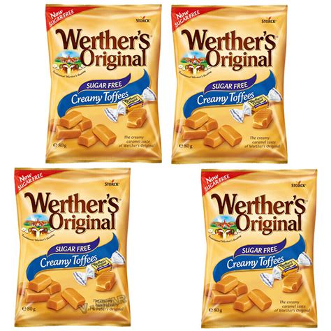 Werthers Original Sugar Free Creamy Toffees 80g 2 4 6 Packs Ebay