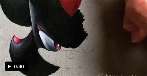 Drawing Shadow The Hedgehog With Coloured Pencils 9gag