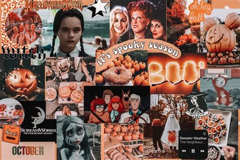 Halloween Computer Screen Collage In 2020 Laptop