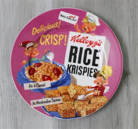 Vintage Kelloggs Rice Krispies Snap Crackle Pop 8 Plate 2007 1700