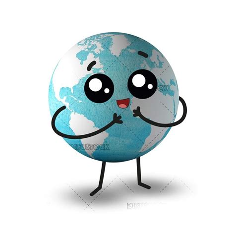 Planeta Tierra Feliz Ilustraciones De Cuentos Infantiles Dibustock