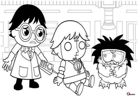 Welcome to the official website! Ryan's world cartoon coloring pages - BubaKids.com