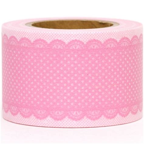 wide washi tape deco tape with pink lace modes4u