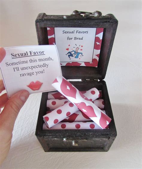 Sexual Favor Scroll Box 12 Sexual Favors In A Wood Chest Etsy