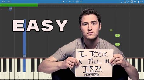 How To Play I Took A Pill In Ibiza Easy Piano Tutorial Mike Posner