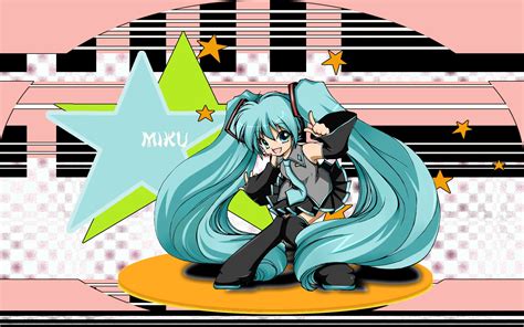 Aqua Eyes Aqua Hair Hatsune Miku Headphones Long Hair Skirt Thighhighs