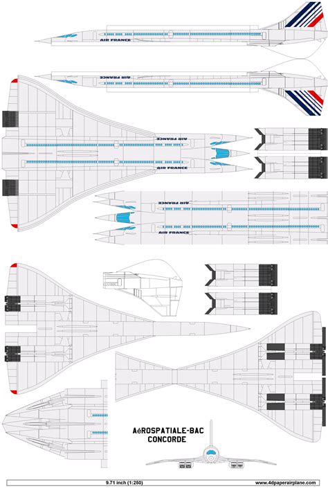 How To Make A Concorde Paper Airplane Airplane Walls