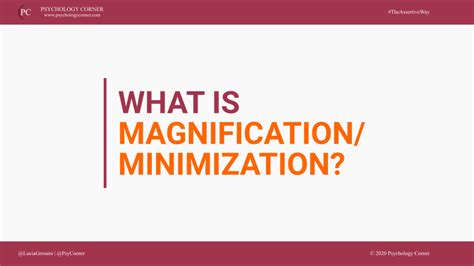 What Is Magnificationminimization Assertiveness Basics Psychology