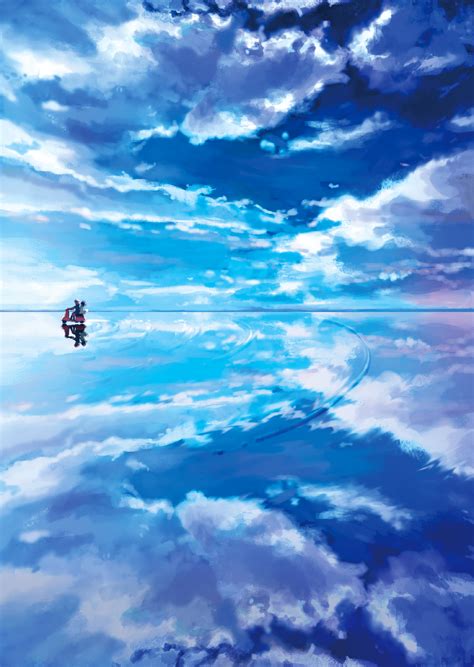 Sky Reflection Anime Wallpapers Wallpaper Cave