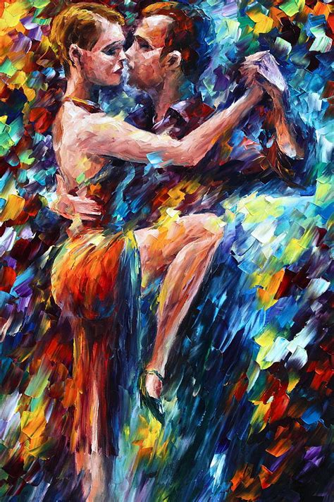 Serious Tango Painting By Leonid Afremov Fine Art America
