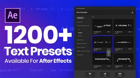Download messenger here after effects. Text Animator Preset for Adobe Premiere Pro and After ...