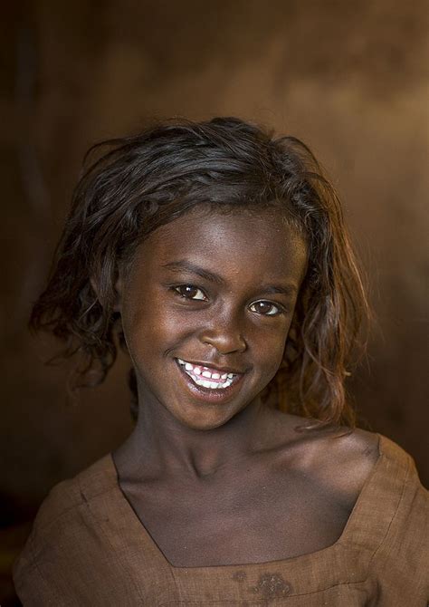 Smiling Borana Tribe Girl Marsabit District Marsabit Kenya