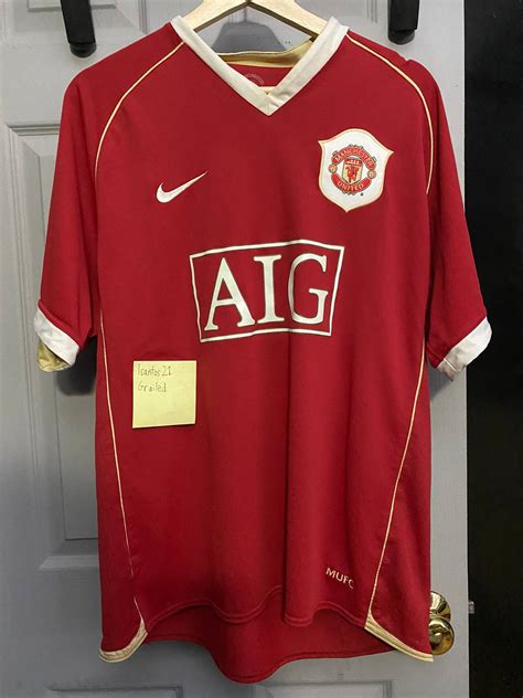 Nike Manchester United 06 07 Home Jersey Grailed