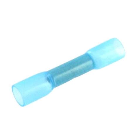 Connectors Heat Shrink Adhesive Butt Splice Connector Blue 16 14