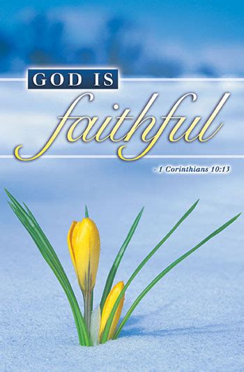 God Is Faithful Bulletin My Healthy Church