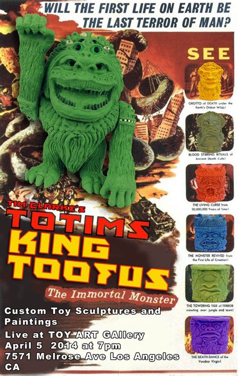 Toy Art Gallery Proudly Hosts Tim Clarke In Totims King Toofus The