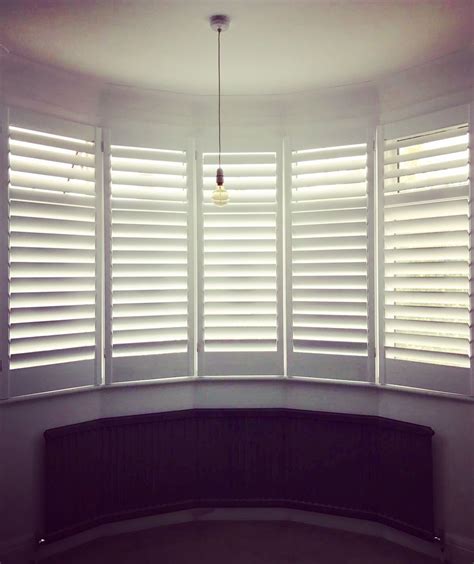 Square bay 900 standard 3 part splay bay 1350 or custom angled bay our expert team will measure and install your shutter to match your bays unique, shutter blinds for round bay windows. Five panel round bay window styled with shutters in full ...