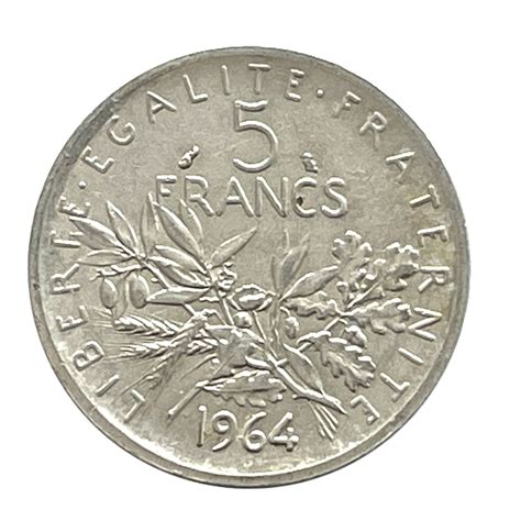 France 5 Francs 1964 Semeuse Argent Numisworld Shop Numismatique