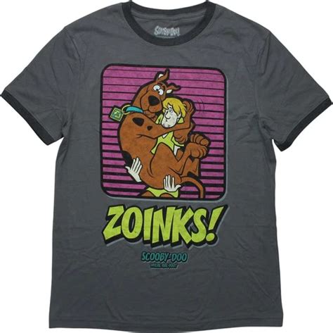 Scooby Doo And Shaggy Zoinks Ringer T Shirt T Shirt Shirts With