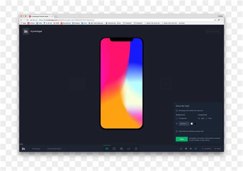 Iphone X Prototype Options Invision Iphone X Hd Png Download