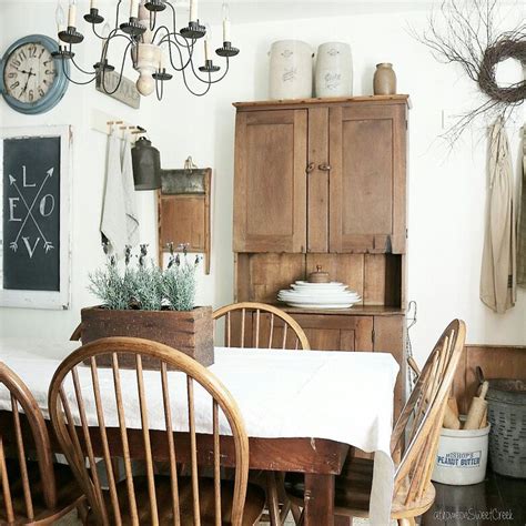 Farmhouse Kitchen Dining Room At Home On Sweetcreek Shabby Chic