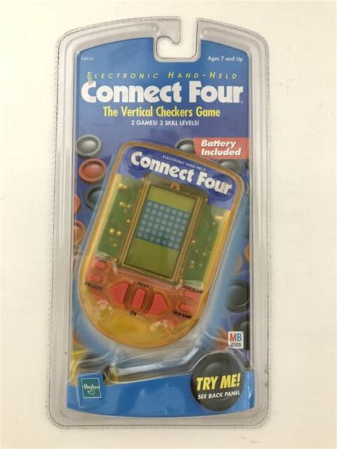 Connect Four 4 Electronic Handheld Game Milton Bradley 1999 For Sale